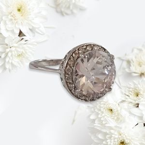 Sterling Silver Cubic Zirconia Size 8 1/4 Ring